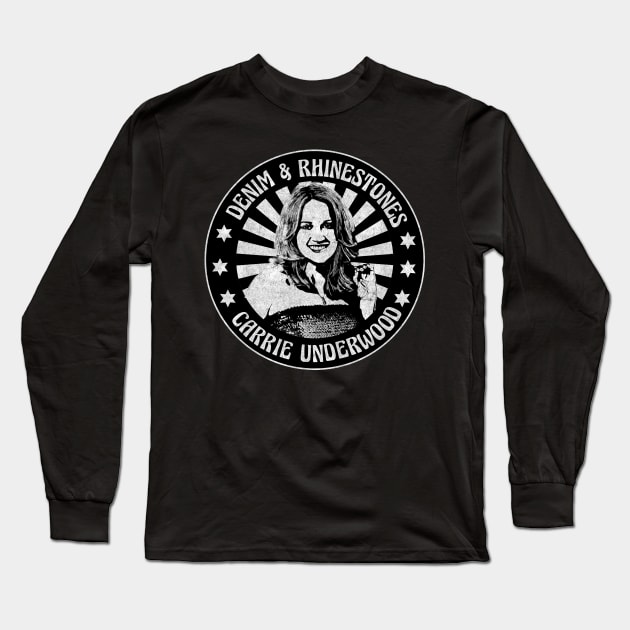 Vintage Carrie Underwood 90s Long Sleeve T-Shirt by Hand And Finger